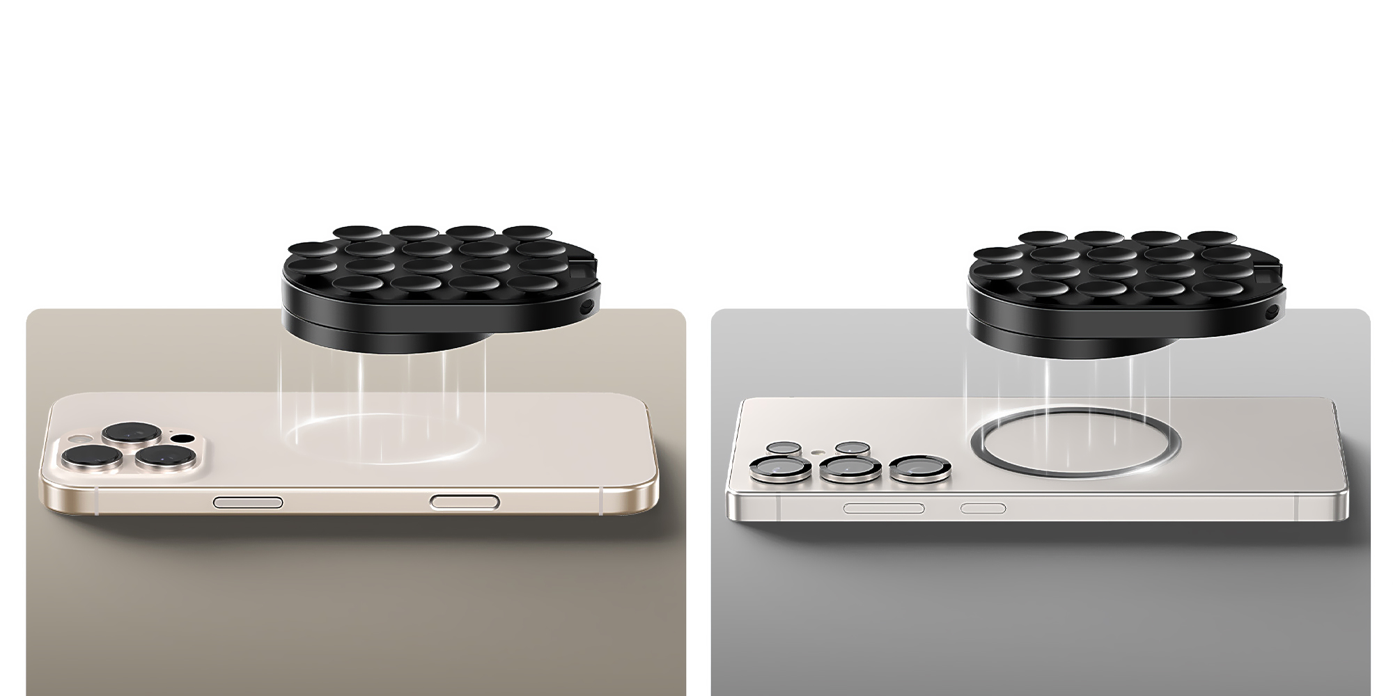 width=100% Uchwyt do smartfona Ulanzi MA39 z przyssawkami